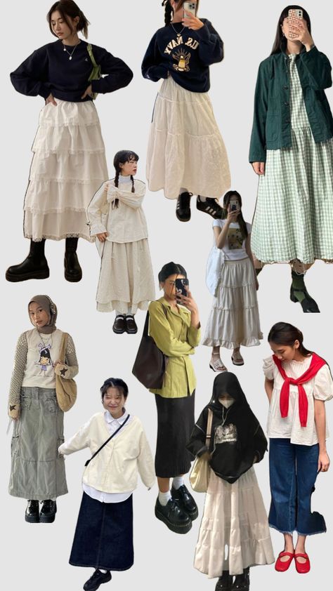 #myfirstshuffle Summer Outfits Japanese, Japan Outfit Ideas, Outfits Japanese, Rok Outfit, Outfit Ideas Spring, Simple Style Outfits, Japan Outfit, Modest Summer, Modest Summer Outfits