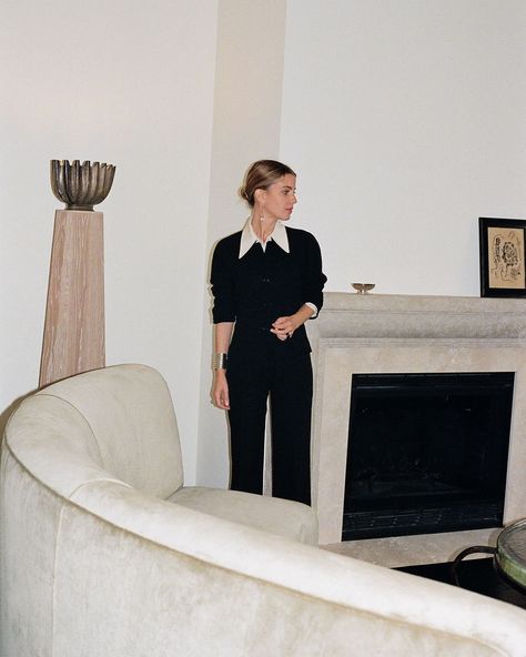 Neptune Papers | Designer Sophie Buhai photographed in her Los Angeles studio, designed with Gabriela Rosales of Formative Modern, photographed by Jesper… | Instagram Photographer Outfit, French Girl Chic, Cherry Wine, European Home, Sophie Buhai, I Love Your, Studio Interior, Teacher Outfits, So Grateful