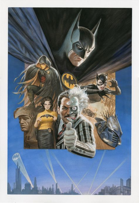 Splash Page Comic Art :: For Sale Artwork :: Batman '89 Painted Cover door kunstenaar Joe Quinones Joe Quinones, Paolo Rivera, Batman 89, Tim Burton Batman, Michael Keaton Batman, Batman Comic Cover, Keaton Batman, Batman Film, Bob Kane