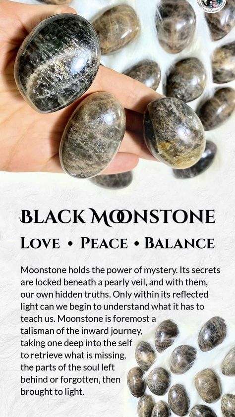 Black Moon Stone Meaning, Black Moonstone Properties, Grey Moonstone Meaning, Black Moonstone Crystal Meaning, Grey Crystals Stones, Green Moonstone Meaning, Black Moonstone Meaning, Types Of Moonstone, Moon Stone Meaning