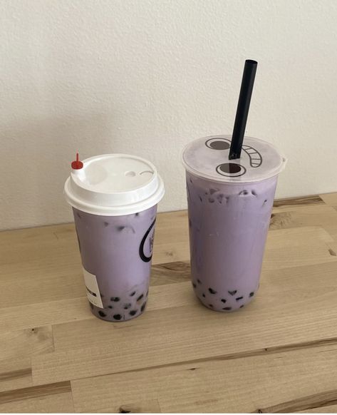 Food Thread, Purple Aesthetic Food, Boba Taro Aesthetic, Taro Drink Aesthetic, Veronika Core, Boba Taro, Boba Aesthetic, Taro Boba, Aesthetic Drinks