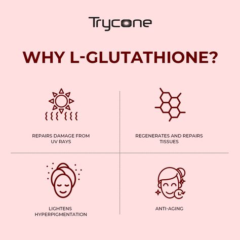 Trycone L-Glutathione benefits Sulphoraphane Benefits, L-glutathione Benefits, Glutathione Benefits Skin, Injectable Vitamins, Glutathione Before And After, Glutathione Benefits, Skin Notes, Skincare Content, Iv Hydration