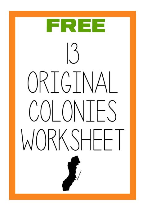 FREE Original 13 Colonies Labeling Worksheet - Blessed Beyond A Doubt 13 Colonies Map, 13 Colonies Activities, History Interactive Notebook, 13 Colonies, Teaching Us History, Map Worksheets, Social Studies Notebook, American History Lessons, 5th Grade Social Studies