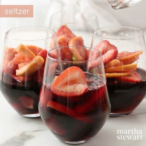 Martha Stewart Shares Boozy Red Sangria Recipe – SheKnows Sangria Vodka Recipe, Sweet Sangria Recipe, Vodka Sangria, Red Sangria Recipe, Summer Sangria Recipes, Red Sangria Recipes, Strawberry Sangria, Berry Sangria, Red Wine Sangria