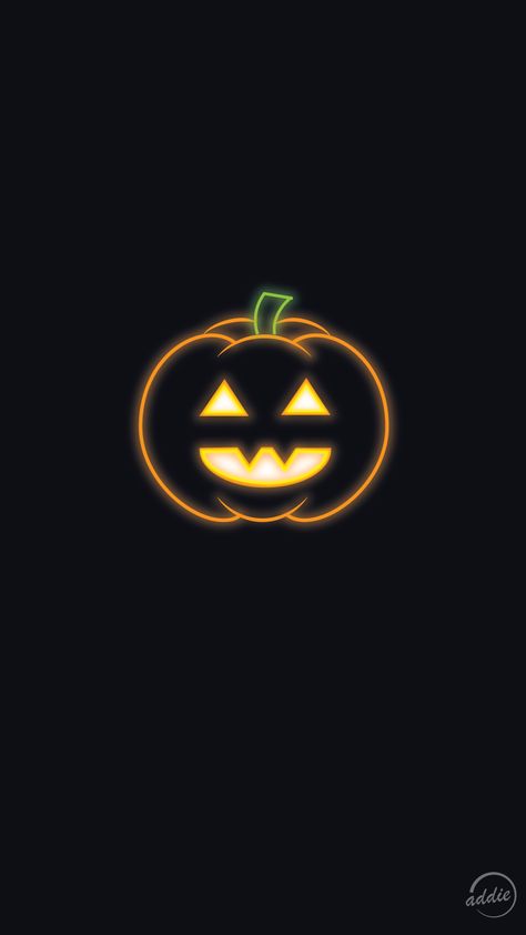 Minimal, Glowing Neon Vector Art Phone Wallpaper of a Halloween Jack o' Lantern. #wallpaper #phone #android #iphone #halloween #orange #dark #neon #glow #darkwallpaper #spooky #pumpkin #phonewallpaper #vector #minimal #addiesketches Neon Ghost Wallpaper, Jack O Lantern Wallpaper Iphone, Neon Pumpkin Wallpaper, Neon Halloween Background, Halloween Wallpaper Orange And Black, Minimal Halloween Wallpaper, Neon Halloween Wallpaper, Jack O Lantern Wallpaper, Orange Halloween Wallpaper