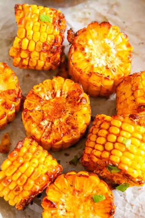 Air Fryer Cajun Corn Air Fryer Cajun Corn, Air Fryer Sweetcorn, Wingstop Corn Recipe Air Fryer, Street Corn Air Fryer, Cajun Corn On The Cob Air Fryer, Wing Stop Cajun Corn Recipe, Airfryer Corn On The Cob, Cajun Corn On The Cob Wingstop, Wingstop Corn Recipe