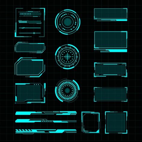 Futuristic Interface, Sci-fi Ui, Idle Game, Cyberpunk Design, Frame Layout, Vector Technology, Game Interface, Game Ui Design, Motion Graphics Design