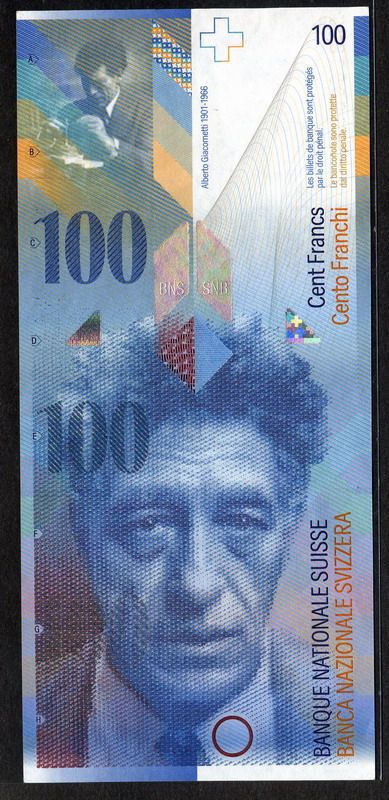 Switzerland 100 Francs_obverse Cuno Amiet, Giovanni Giacometti, Swiss Franc, Banknotes Design, African American Inventors, Swiss Bank, Banknotes Money, Banknote Collection, Currency Design