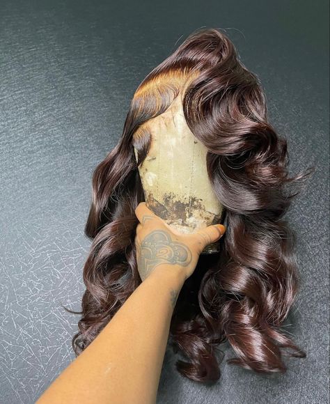 Frontal Wig Hairstyles, Chocolate Hair, Dyed Hair Inspiration, Protective Hairstyles Braids, Pretty Hair Color, Girls Hairstyles Braids, Slick Hairstyles, Hot Hair Styles, Dope Hairstyles