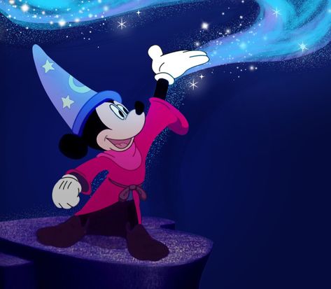 Mickey Mouse Aesthetic, Magic Mickey Mouse, Fantasia Mickey Mouse, Mickey Mouse Magician, Sorcerer Mickey Aesthetic, Wizard Mickey Mouse, Mickey Sorcerer, Mickey Mouse Fireworks, Mickey Mouse Sorcerer