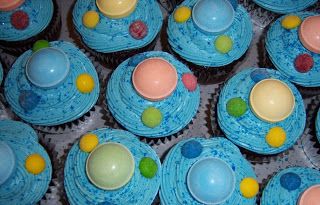 Space Snacks, Space Cakes, Surprise Cupcakes, Alien Cake, Galaxy Cupcakes, Vbs Snacks, Space Cupcakes, Galaxy Cake, Space Food