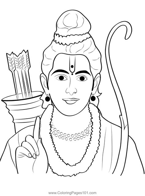 Lord Rama Rama Navami, Pencil Drawing Images, Rangoli Simple, Easy Mandala Drawing, Crayon Drawings, Bff Drawings, Easy Cartoon Drawings, Pencil Sketch Images, Easy Love Drawings