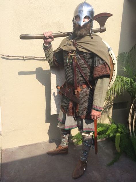 Historical Viking Kit "Petee The Mad Viking" Authentic Viking Clothing, Historical Viking Armor, Historical Viking Clothing, Viking Wizard, Norse Warrior, Historical Viking, Viking Cosplay, Viking Armor, Viking Reenactment