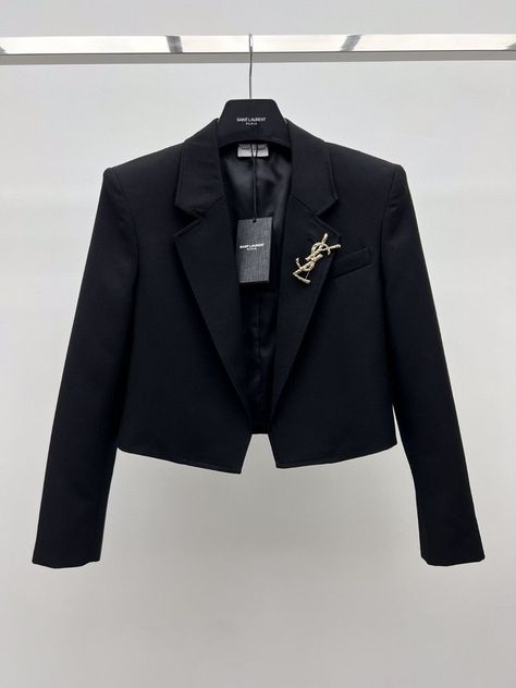 Ysl Jacket, Saint Laurent Aesthetic, Woman In Suit, Branded Outfits, Guangzhou China, Kpop Fashion Outfits, Jacket Blazer, Luxury Goods, Kpop Fashion