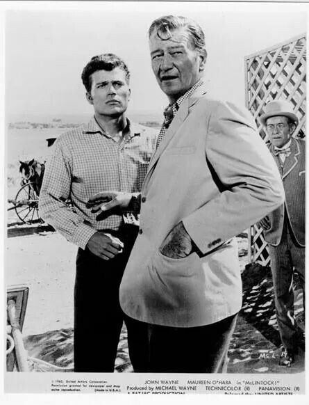 Happy birthday Patrick Wayne. I enjoyed your career almost as much as your father's. Happy Birthday Patrick, John Wayne Quotes, Patrick Wayne, The Quiet Man, Wayne Enterprises, John Wayne Movies, Ben Johnson, Wayne Family, Maureen O'hara