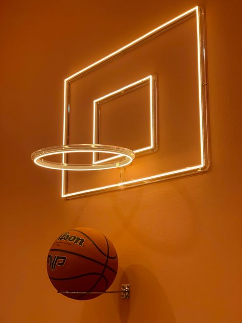 #aesthetic #basketball #orange #summer #fashion #cool Basketball Chandelier, Wallpaper Aesthetic Basketball, Basketball Art Design, Aesthetic Basketball, Basketball Room Decor, Basketball Wall Decor, Basketball Aesthetic, Mens Room Decor, Basketball Room