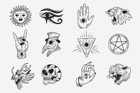 Tattoo Clipart, Space Doodles, Flash Sheets, Tarot Tattoo, Witch Drawing, Tattoo Flash Sheet, Egyptian Tattoo, Shark Tattoos, Tattoo Flash Art