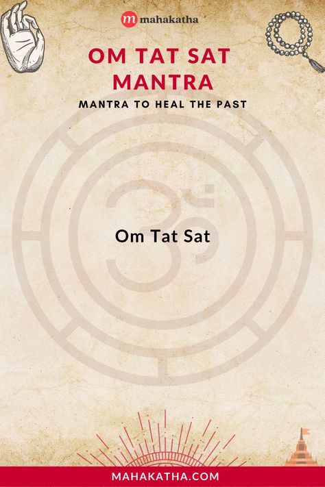 The Om Tat Sat Mantra deepens your meditation by healing the past. Click here to learn its meaning, benefits and how it can heal you. Sree Yantra, Om Tat Sat, Most Powerful Mantra, Powerful Mantras, Sri Devi, Meditation Methods, Kali Ma, Lyrics Meaning, Sanskrit Mantra