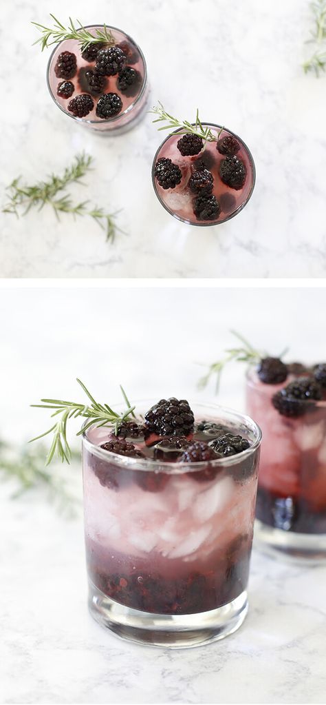 Refreshing Blackberry Cocktail Mocktail Recipe Classy Cocktails, Blackberry Cocktail, Refreshing Mocktail, Blackberry Drinks, Mocktail Drinks, Malibu Coconut, Blackberry Recipes, Top Drinks, Batch Cocktails