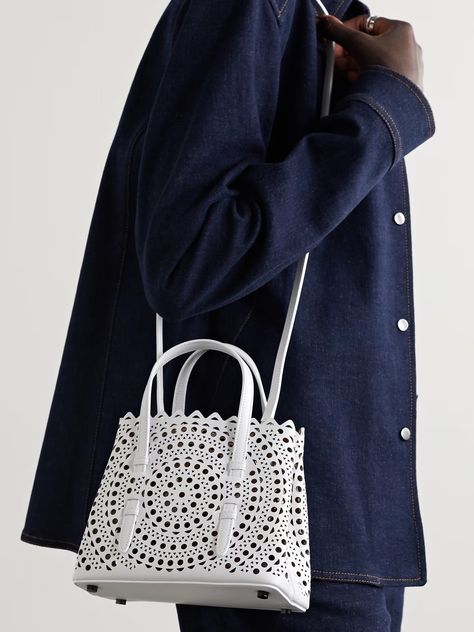 Alaia Mina Bag Outfit, Maison Alaia Bag, Alaia Bag Outfit, Alaia Mina Bag, Alaia Mina, Dream Purse, Alaia Bag, Bag Wishlist, Dream Items