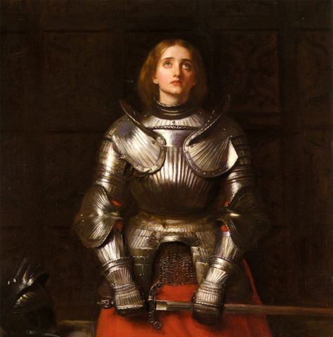 Joan of Arc as Artistic Muse - DailyArtMagazine.com - Art History Stories Joan D Arc, Saint Joan Of Arc, John Everett Millais, Jeanne D'arc, St Joan, Female Armor, Guild Wars, Joan Of Arc, So Tired