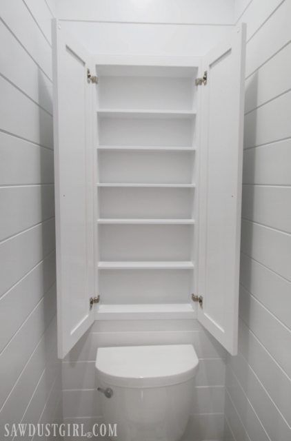 Between Studs, Food Planning, Bathroom Wall Storage, Recessed Cabinet, Garden Apartment, Bathroom Necessities, Over Toilet, Toilet Paper Storage, Industrial Bathroom