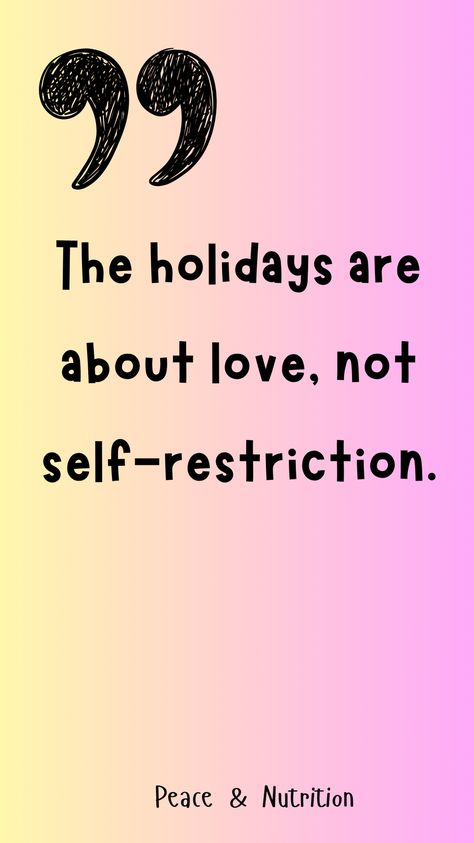 The holiday season is about spreading love, not practicing self-restriction. This quote reminds us that food is part of the celebration and should be enjoyed with joy and compassion. Share this to encourage others to focus on love—love for themselves, their bodies, and the people around them—and let go of restrictive thoughts during the holiday season. Cork Board Inspiration, Encourage Others, Body Acceptance, Diet Culture, Board Inspiration, Intuitive Eating, Mindfulness Practice, Find You, Cork Board