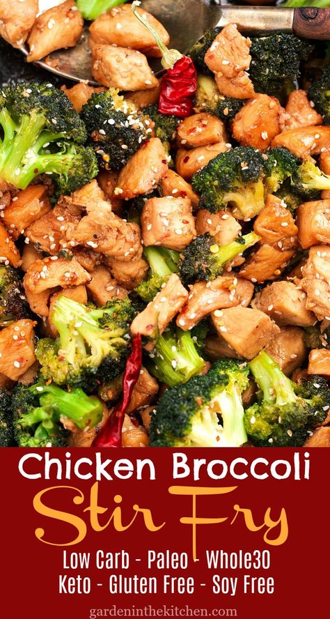 Stir Fry Low Carb, Chicken And Broccoli Stir Fry, Chicken Broccoli Stir Fry, Broccoli Stir Fry, Chicken And Broccoli, Chicken Broccoli, Stir Fry Recipes, Idee Pasto Sano, Whole 30 Recipes