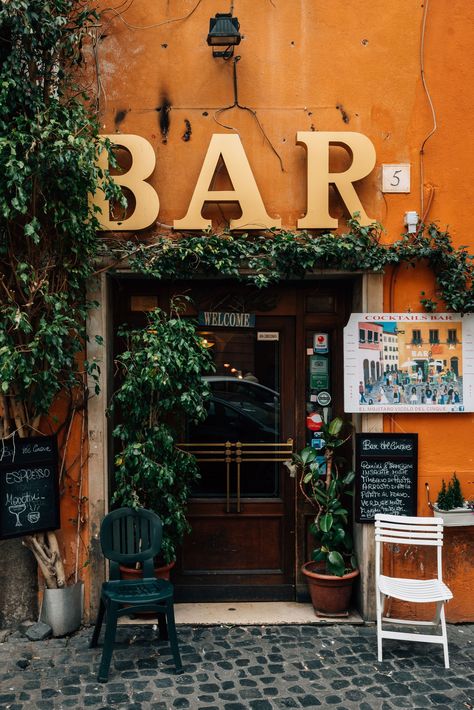 A bar, in Trastevere, Rome, Italy, Lazio Trastevere Rome, Cocktails Bar, Posters Framed, Rome Italy, A Bar, Framed Wall, Wall Art Home, Art Home Decor, Framed Artwork