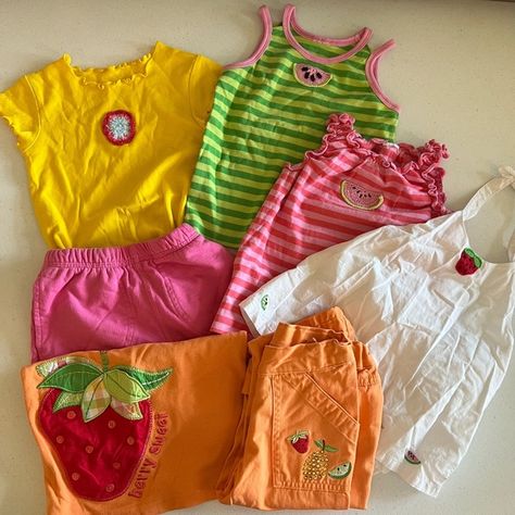 VINTAGE Gymboree Tutti Fruity Spring 2006 Mix and Match. Spring. 2T Vintage Gymboree Clothes, Vintage Gymboree, 90s Hippie, Vintage Kids Clothes, Vintage Baby Clothes, Baby Couture, Baby Fits, Kid Clothes, Baby Sister