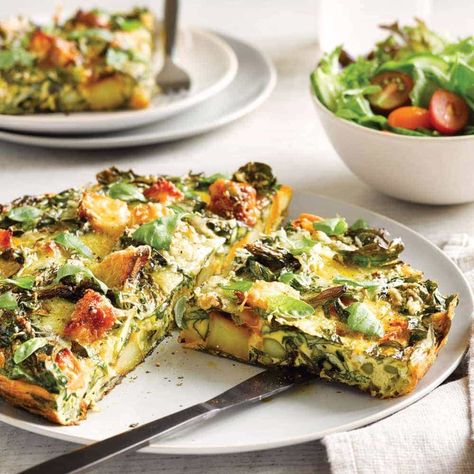 Vege Frittata, Vegetarian Frittata Recipes, Roasted Vegetable Frittata, Frittata Recipes Healthy, Great Vegetarian Meals, Healthy Frittata, Vegetable Frittata, Frittata Recipe, Healthy Food Guide