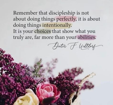 Lds Yw Quotes, Discipleship Quotes, Uchtdorf Quotes, Temple Quotes, Lds General Conference Quotes, Rs Quotes, Journaling Quotes, Visiting Teaching Handouts, Church Inspiration