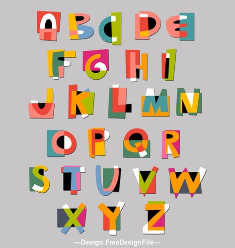 Spiderman Letters, Spiderman Font, Abstract Alphabet, Paper Letters, Alphabet Font, Abstract Paper, Letter Vector, Creative Lettering, Alphabet Design