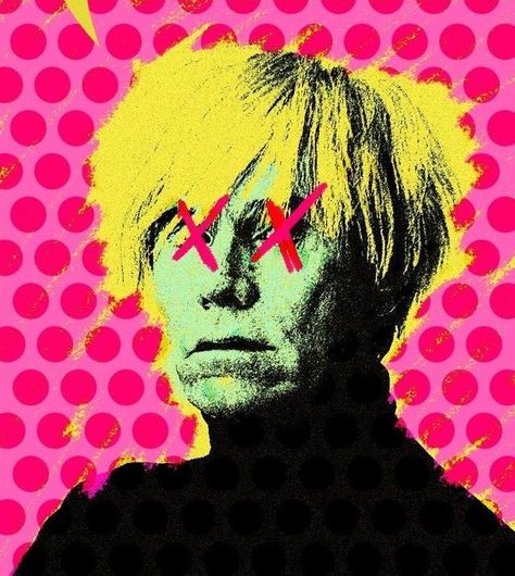 Andy Warhol Portraits, Colorful Punk, Warhol Paintings, Andy Warhol Pop Art, Editorial Portrait, Pub Design, Grafic Design, Geek Humor, Ap Art