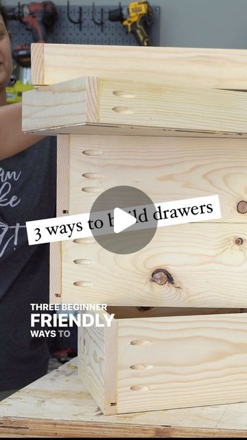 5,100 likes, 49 comments - anikasdiylife on November 5, 2022: "Building drawers doesn’t need to be intimidating. Here are three simple beginner-friendly ways ..." How To Build A Dresser, Homemade Drawers, How To Make Drawers, Building Drawers, Drawer Diy, Woodworking Software, Drawers Design, Diy Drawers, Wooden Drawers