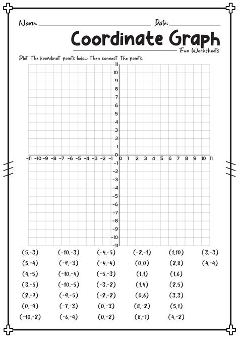 math worksheets 6th Grade Math Worksheets Free Printable, 5th Grade Worksheets Free Printable, Grade 7 Math Worksheets, Coordinates Worksheets, Math For 5th Graders, Activities For 5th Graders, Worksheets For 5th Grade, 5th Grade Math Worksheets, Graphing Coordinates