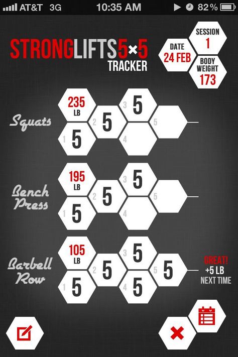 StrongLifts 5x5 Tracker iOS app.  http://stronglifts.com Stronglifts 5x5, Strength Training Plan, Spinach Nutrition Facts, Weight Training Programs, Compound Exercises, Build Strength, Holistic Nutrition, Workout Guide, Training Plan