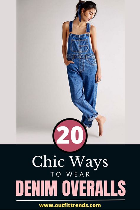 How To Wear Jean Overalls Outfit, Womens Jean Overalls Outfit, Jean Bibs Overalls Outfit, How To Wear Overalls Fall, Style Dungarees Outfit, Overalls Undone, How To Style Bib Overalls, How To Wear Overalls In Winter, Overalls With Boots Outfits