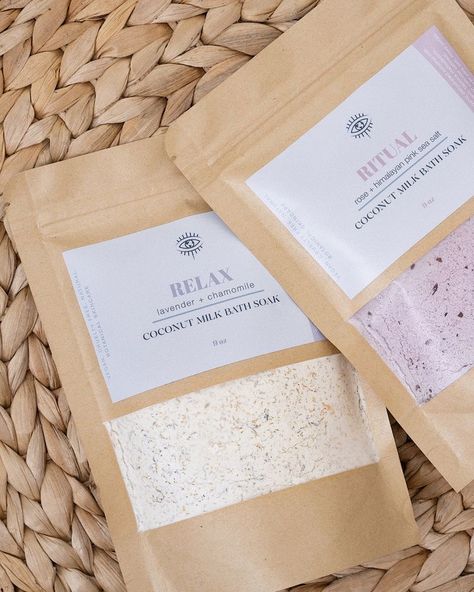 Bath Salt Packaging Ideas, Bath Salts Packaging Ideas, Bath Salt Packaging, Bath Salts Packaging, Natural Cosmetics Packaging, Bath Products Packaging, Milk Bath Recipe, Bath Soak Recipe, Bath Bomb Packaging