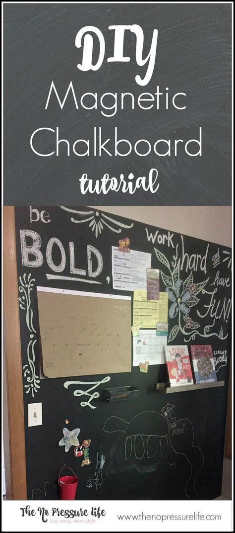 Chalkboard Wall Diy, Diy Magnetic Chalkboard, Magnetic Chalkboard Wall, Chalkboard Wall Kitchen, Chalkboard Wall Bedroom, Kitchen Chalkboard, Large Chalkboard, Blackboard Wall, Chalk Wall