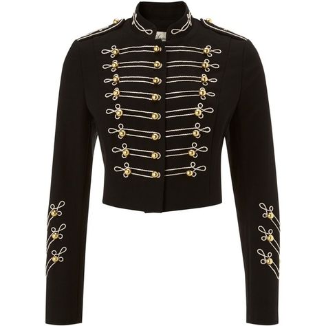 Somerset by Alice Temperley Military Jacket ($255) ❤ liked on Polyvore featuring outerwear, jackets, cropped military jacket, embroidered jackets, military style field jacket, military inspired jacket and military style jacket Jackets Cropped, Cropped Military Jacket, Military Jacket Women, Mandarin Collar Jacket, Military Inspired Jacket, Alice Temperley, Structured Jacket, Shoes Outfit Fashion, Military Style Jackets