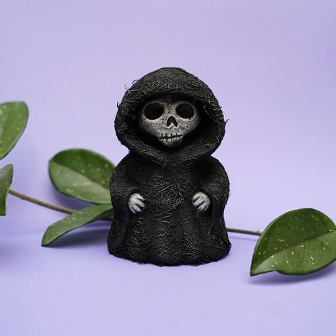 Grim Reaper, Clay Art, Figurines, Collectibles, Miniatures, Arts And Crafts, Statue, Sculpture, Art