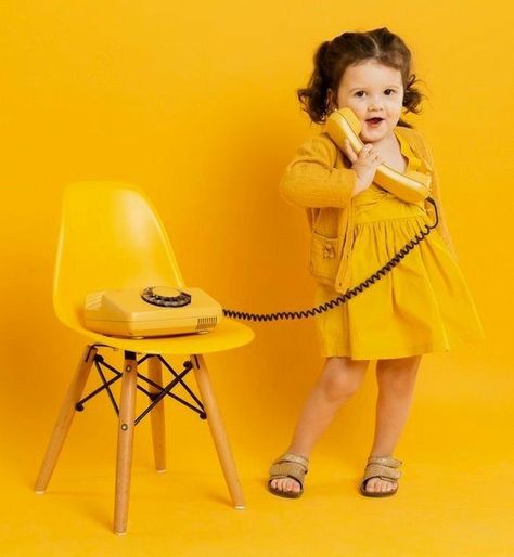 Korean Poster, Happy Child, Yellow Clothes, Kids Studio, Sign Business, Photo Cute, Sold Sign, Just Sold, Studio Photoshoot