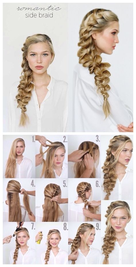 Side Braid Formal Hair, Romantic Side Braid Wedding, Mermaid Side Braid Wedding Hair, Sideways Braid Hairstyles, Side Braided Hairstyles For Wedding, Side Braid Bride, Long Romantic Hairstyles, Bride Side Braid Hairstyles, Bridesmaid Hairstyles Side Braid