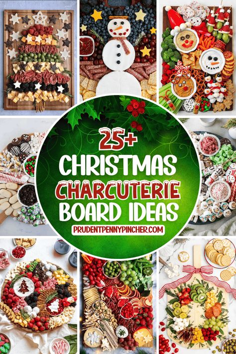 Christmas Snack Board, Christmas Charcuterie Board Ideas, Meat Cheese Platters, Meat Platters, Christmas Meat, Christmas Snacks Easy, Prudent Penny Pincher, Christmas Party Snacks, Holiday Charcuterie