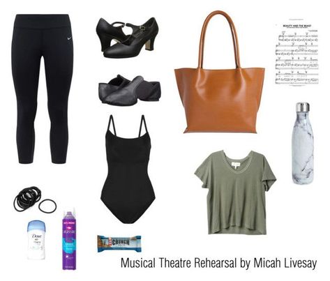 "Musical Theatre Rehearsal by Micah Livesay" by micah-ivesay on Polyvore featuring Ballet Beautiful NIKE Capezio Lodis S'well The Great and Aussiei. Musical Theatre Outfit #theater #theater #outfit Musical Theatre Audition Outfit, Musical Rehearsal Outfit, Theater Rehearsal Outfit, Theatre Rehearsal Outfit, Audition Outfit Theatre, Theater Kid Outfits, Musical Theatre Rehearsal, Musical Theatre Outfit, Musical Theatre Outfit Ideas