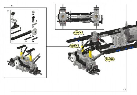 Lego Mechanics, Bill Of Materials, Portal Axles, Gear Reduction, Classic Truck, Building Instructions, Lego Instructions, Lego Technic, Jeep