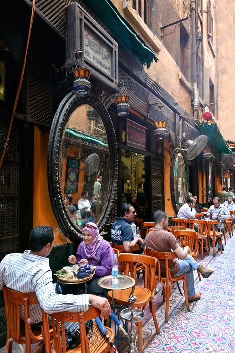 Egypt Architecture, Cafe Culture, Cafe Society, Outdoor Cafe, Cairo Egypt, Africa Travel, Luxor, North Africa, Oh The Places Youll Go