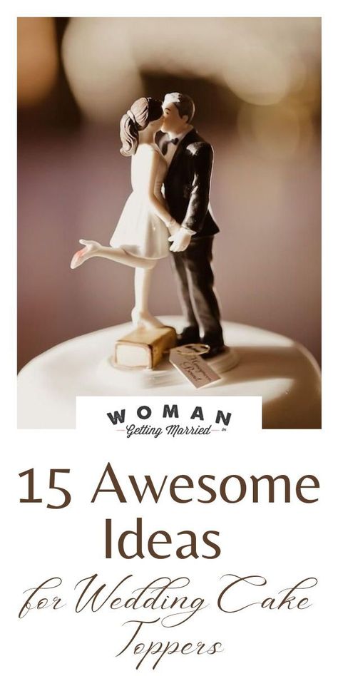 Fun Cake Toppers Wedding, Unique Wedding Toppers, Cake Samples, Unusual Wedding Cakes, Perfect Wedding Cake, Funny Wedding Cakes, Small Wedding Cakes, Individual Cakes, Rustic Wedding Cake