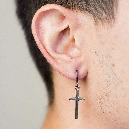 Piercings Men, Mens Dangle Earrings, Boys Haircuts With Designs, Men's Piercings, Masculine Jewelry, Earrings Men, Mens Earrings Studs, Edgy Earrings, Mens Earrings Hoop